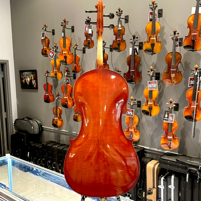Strumenti a Corde 108: Student Cello, Solid Spruce Top, Glossy Finish - 4/4