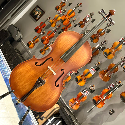 Strumenti a Corde 107: Student Cello, Solid Spruce Top, Matte Finish - 4/4