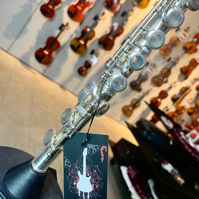 Jupiter CXL Intermediate Flute: Gold Played Mouthpiece