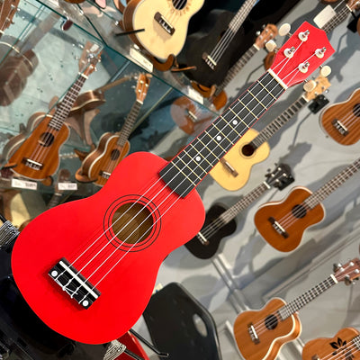 Rebrand Kids Colorful 21" Soprano Ukulele - Red