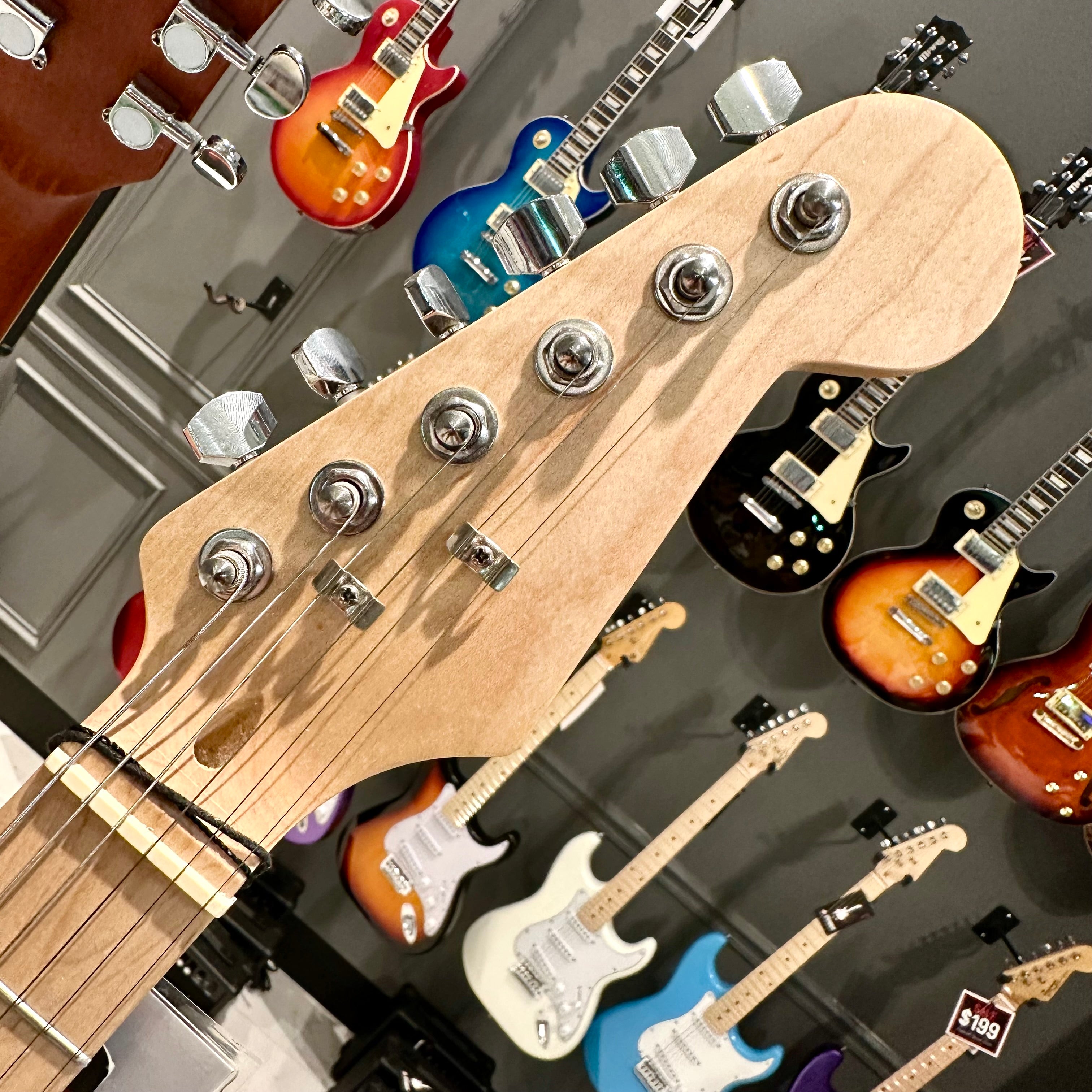 Gephardt Ground Series: 39" Electric Guitar, Maple Neck - Blue Shimmer