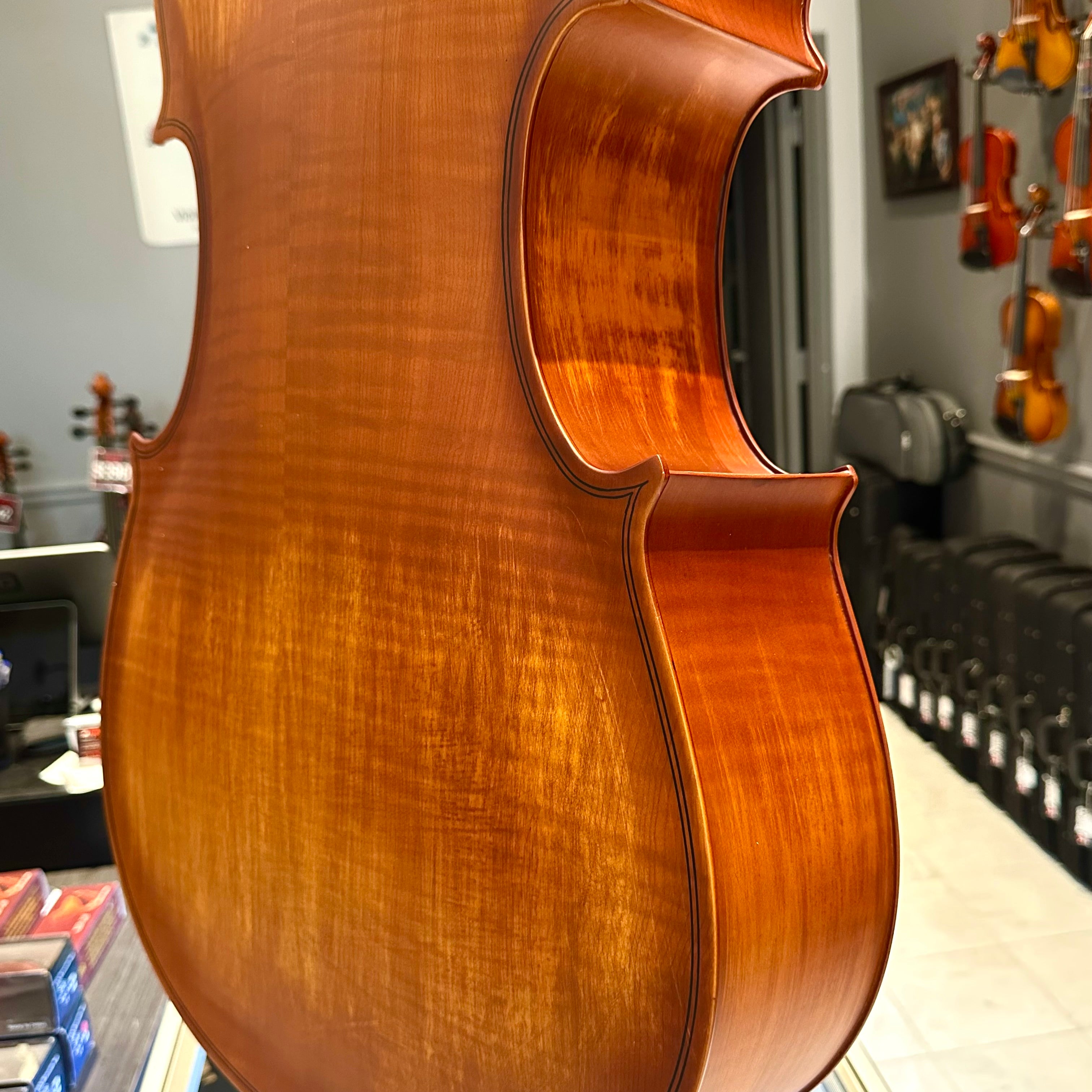 Strumenti a Corde 107: Student Cello, Solid Spruce Top, Matte Finish - 4/4