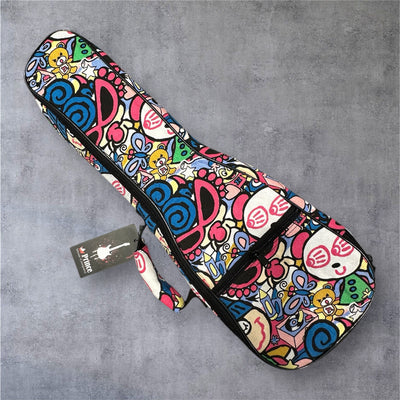 Ukulele Canvas Case: Blue Checker 1