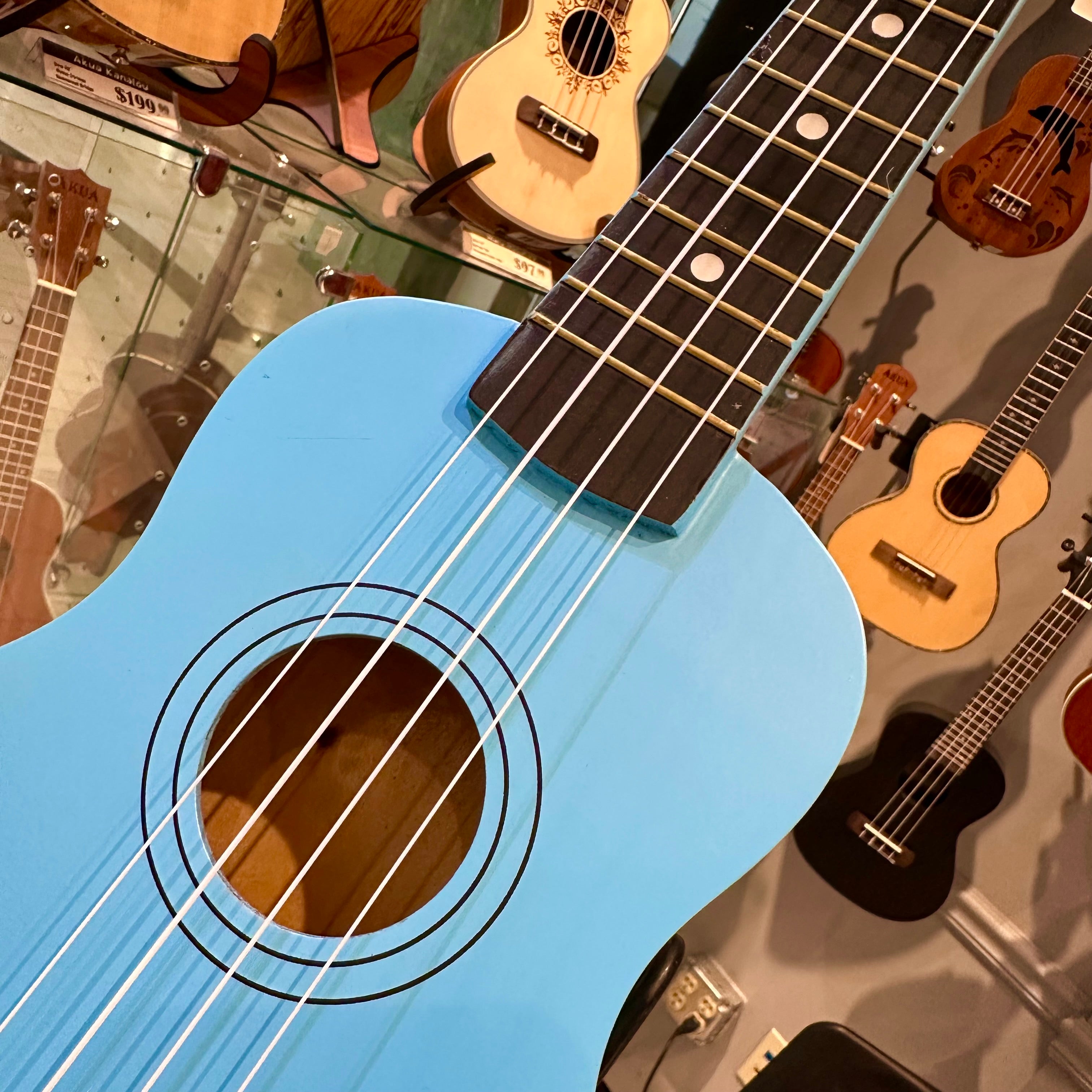 Rebrand Kids Colorful 21" Soprano Ukulele - Blue