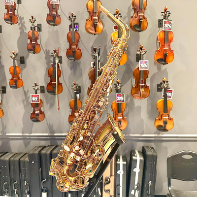 Fugue F82g: Student Alto Saxophone, Gold Lacquered