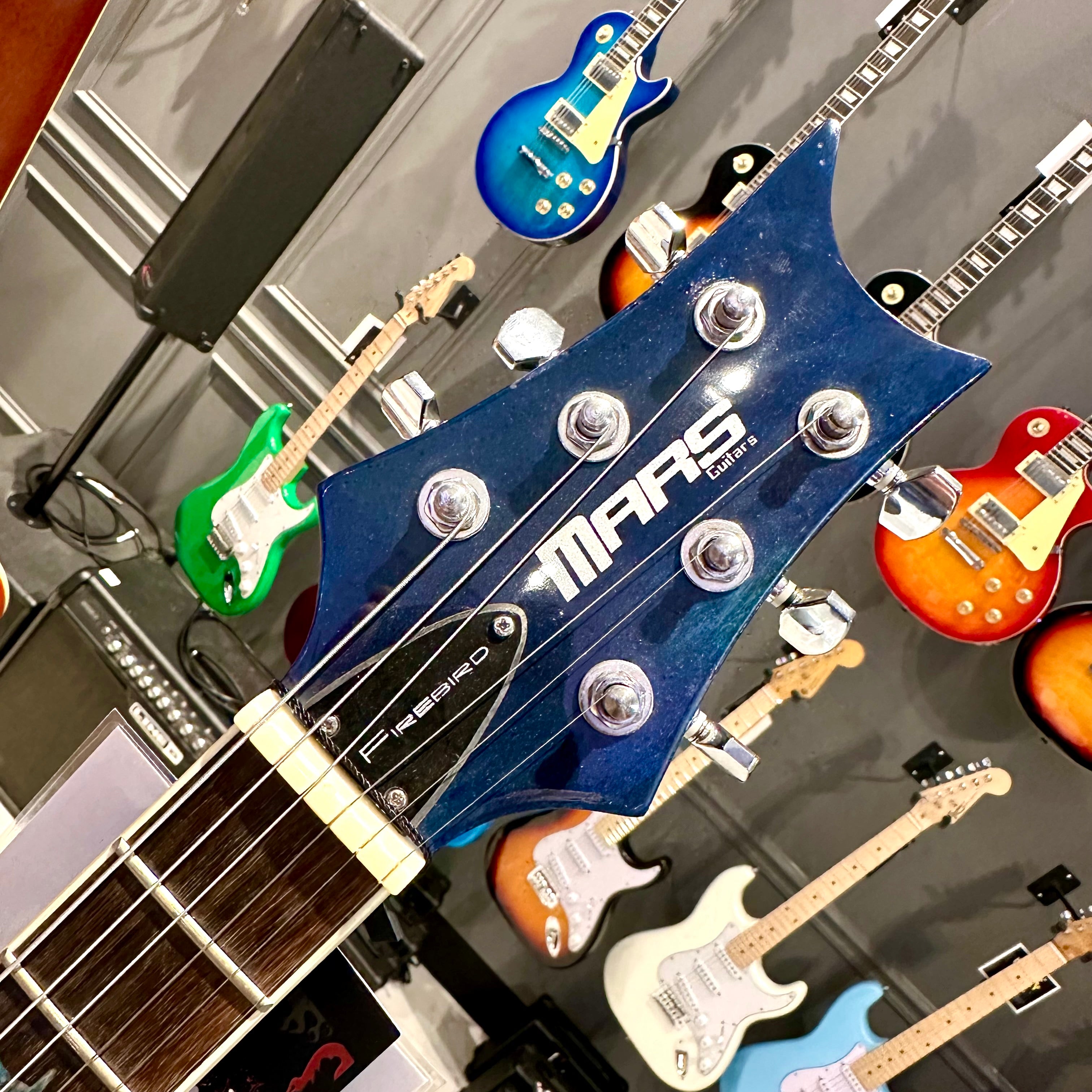 Mars Guitars: Firebird - Solid body,  Blue Bird