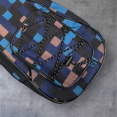 Ukulele Canvas Case: Blue Checker 1
