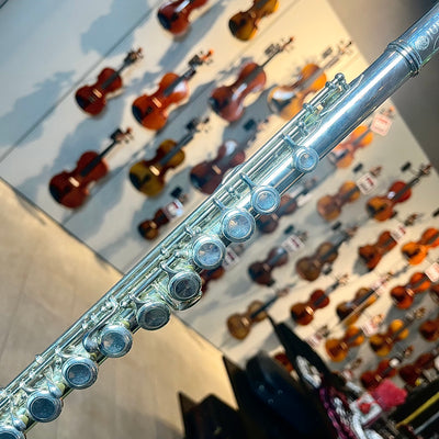 Jupiter CXL Intermediate Flute: Gold Played Mouthpiece