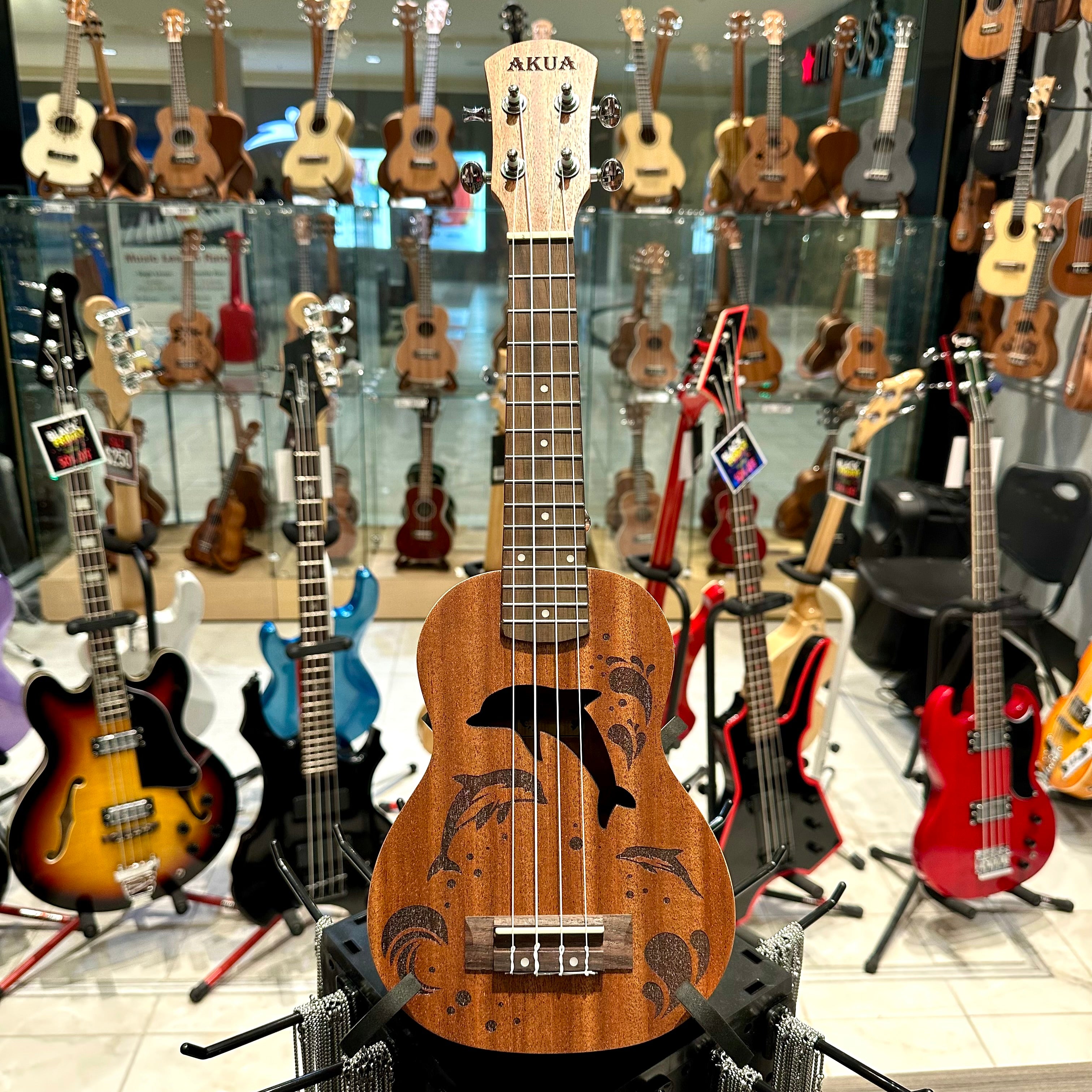 AKUA Aloha: 21" Soprano Ukulele - Dolphin