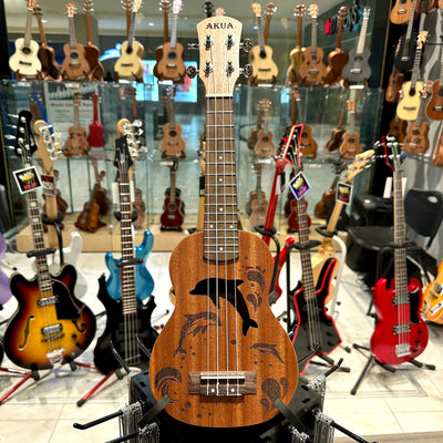 AKUA Aloha: 21" Soprano Ukulele - Dolphin