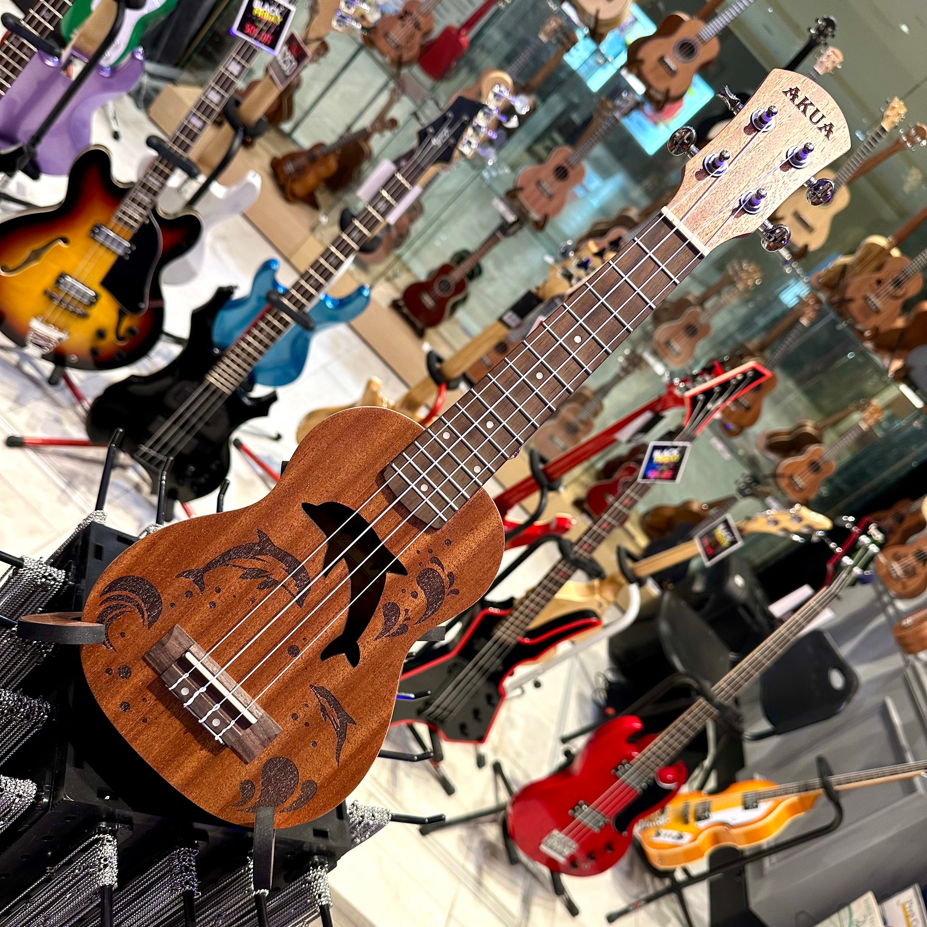 AKUA Aloha: 21" Soprano Ukulele - Dolphin