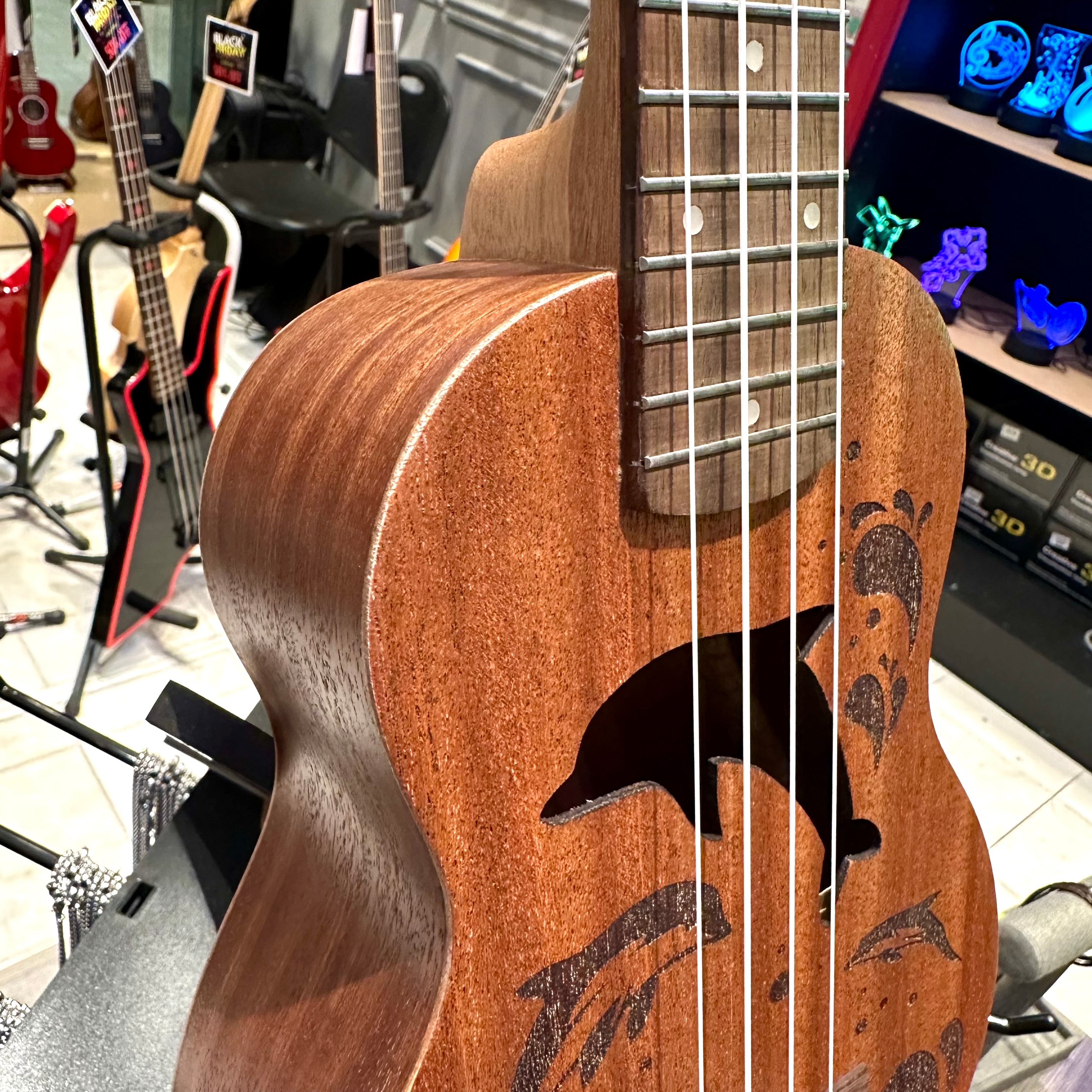 AKUA Aloha: 21" Soprano Ukulele - Dolphin