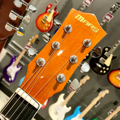 Mars m21y40: 40” Acoustic Guitar - Yellow Flame
