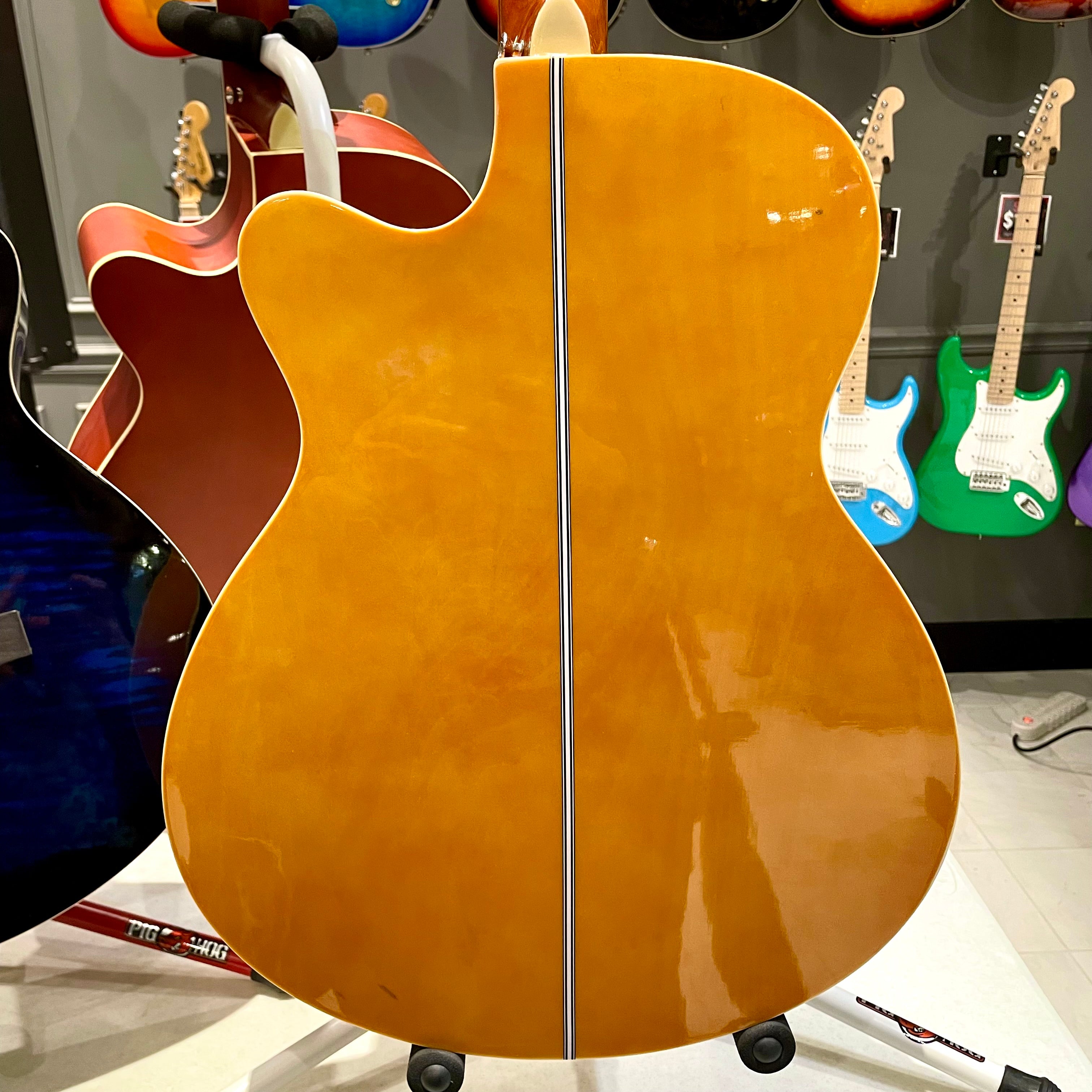 Mars m21y40: 40” Acoustic Guitar - Yellow Flame