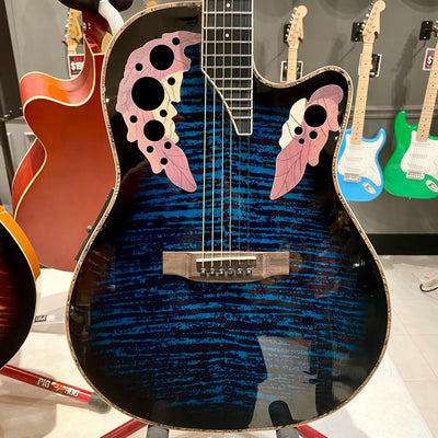 Lindstrom Leaf: 41” Acoustic Electric Guitar - Blue