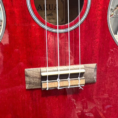 AKUA Earth: 24' Concert Ukulele, Mahogany - Red