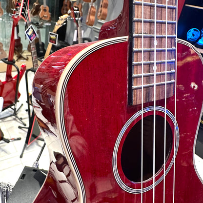 AKUA Earth: 24' Concert Ukulele, Mahogany - Red