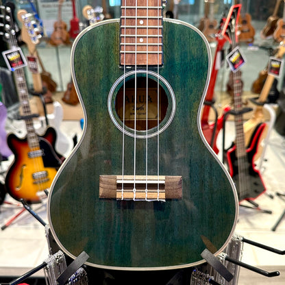 AKUA Earth: 24' Concert Ukulele, Mahogany - Sea Green