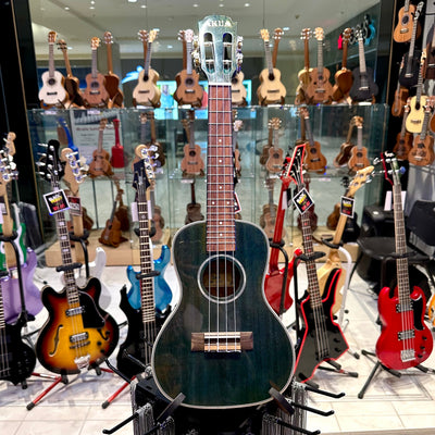 AKUA Earth: 24' Concert Ukulele, Mahogany - Sea Green