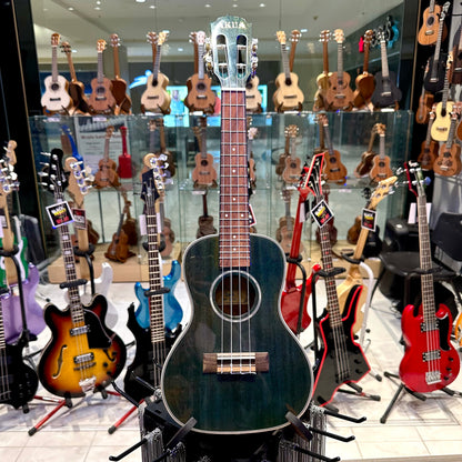 AKUA Earth: 24' Concert Ukulele, Mahogany - Sea Green