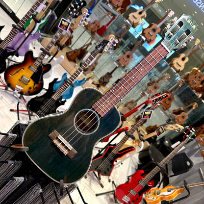 AKUA Earth: 24' Concert Ukulele, Mahogany - Sea Green