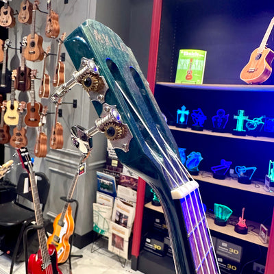 AKUA Earth: 24' Concert Ukulele, Mahogany - Sea Green