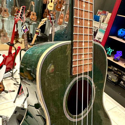 AKUA Earth: 24' Concert Ukulele, Mahogany - Sea Green