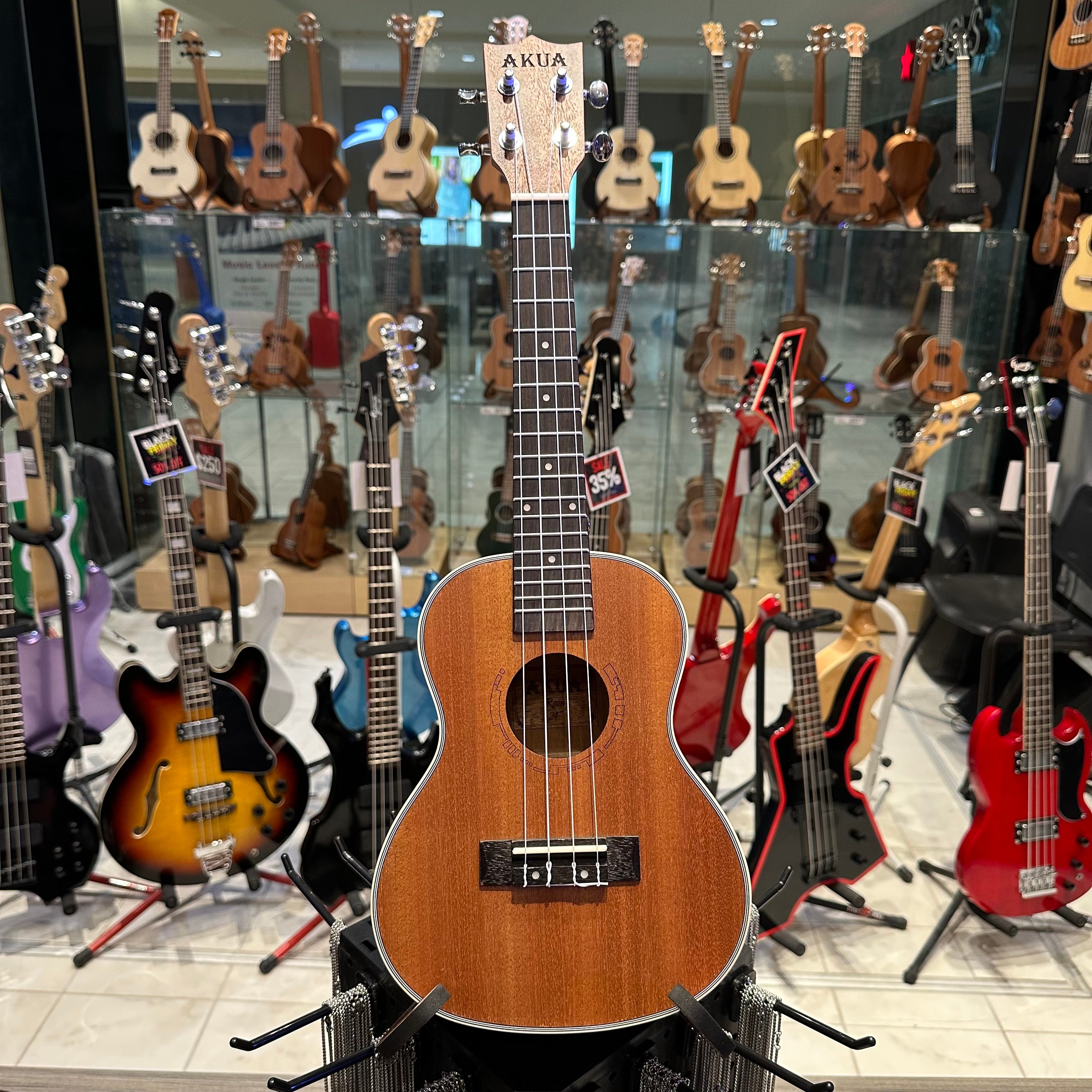 AKUA Rain: 23" Concert Ukulele - Sapele