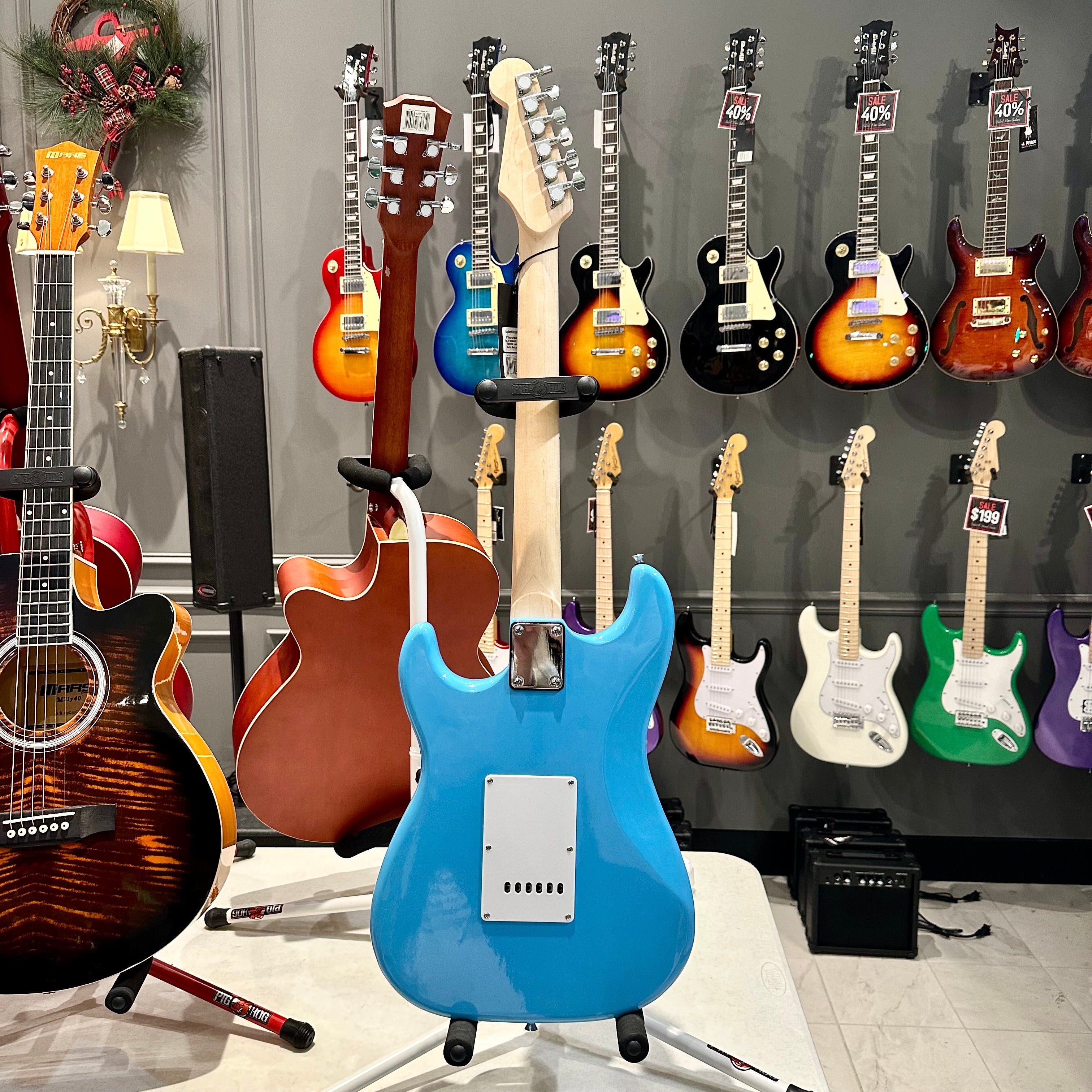 Gephardt Ground Series: 39" Electric Guitar, Maple Neck - Cobalt