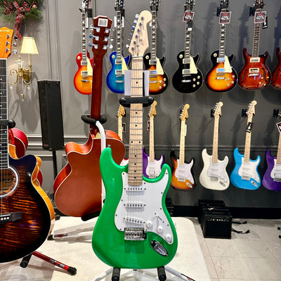 Gephardt Ground Series: 39" Electric Guitar, Maple Neck - Green Monster