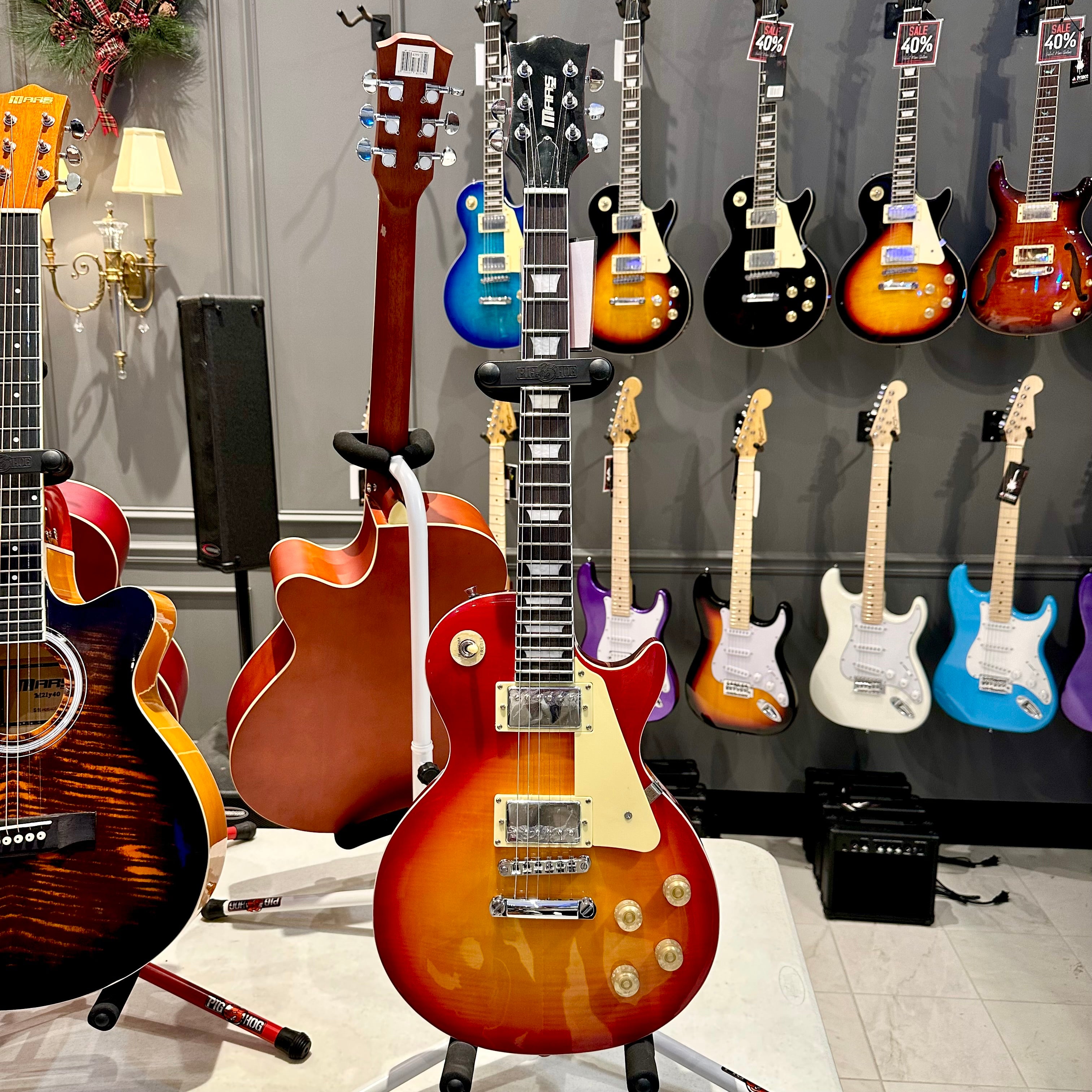 Mars Guitars: Electric Guitar LP - Orangeburst