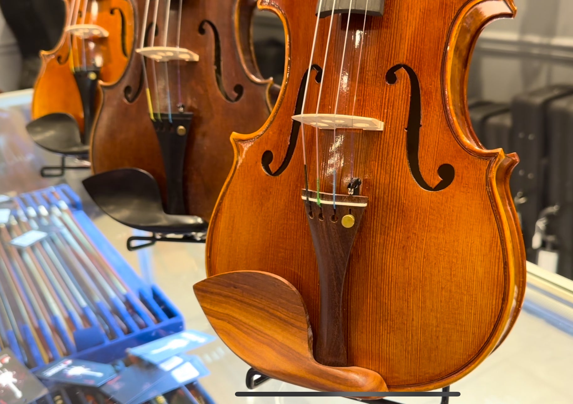 viola ZETA Jazz Modern 16-inch VIOLA, roasted flamed maple top