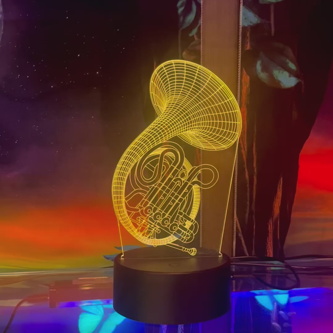 Load video: 3D Music Lights: French Horn