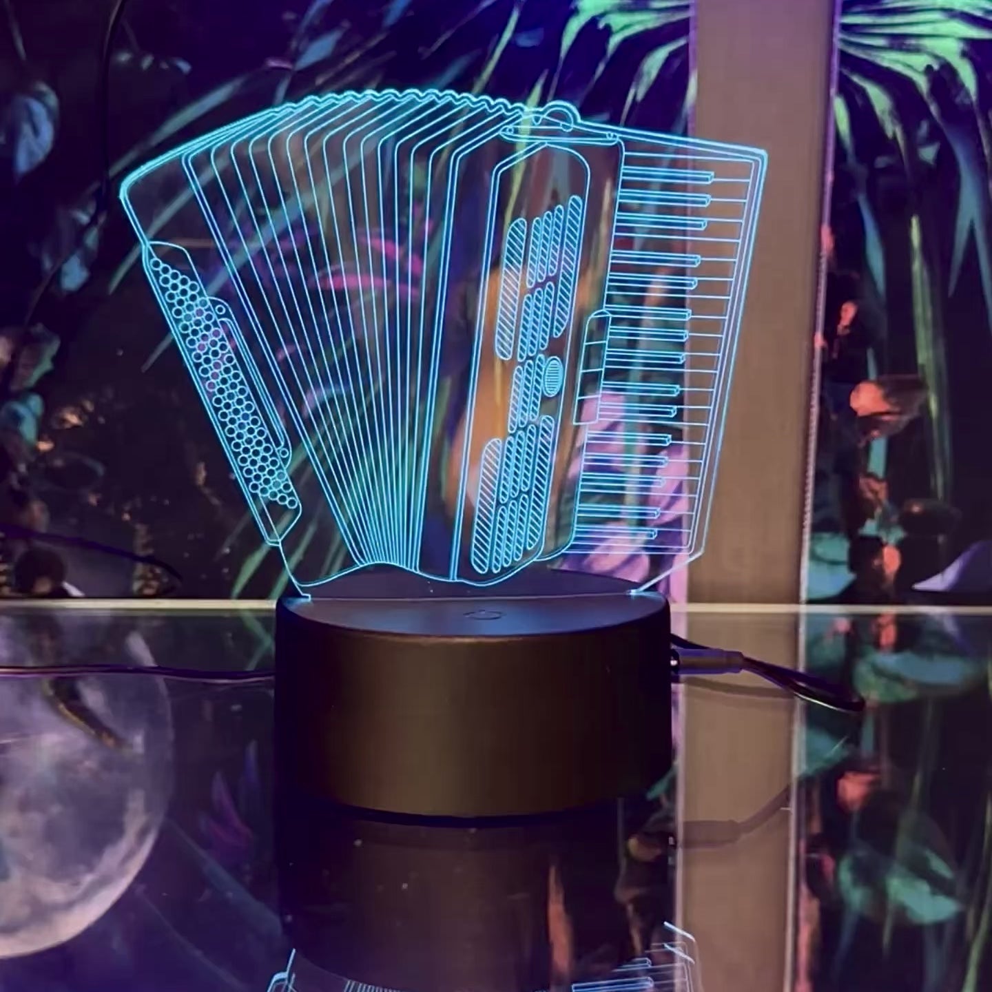 Load video: 3D Music Lights: Accordian