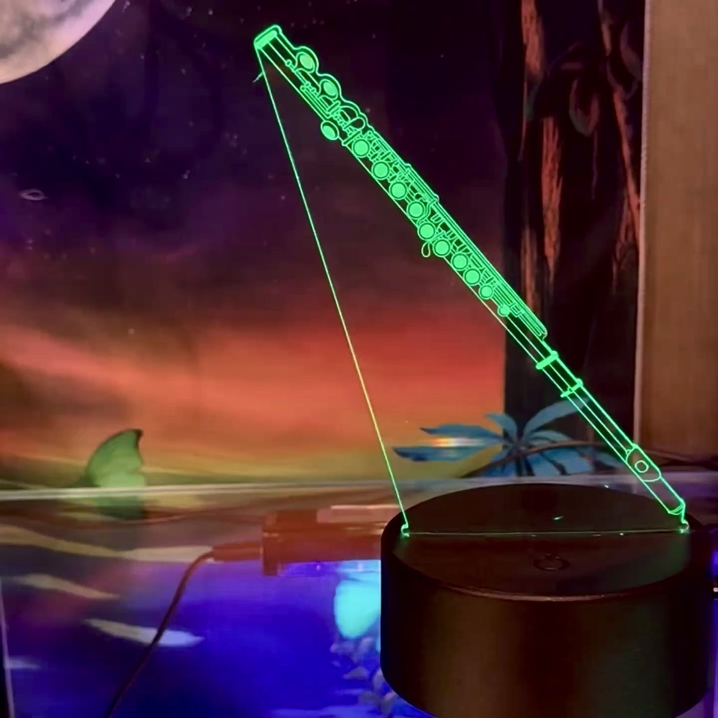 Load video: 3D Music Lights: Flute