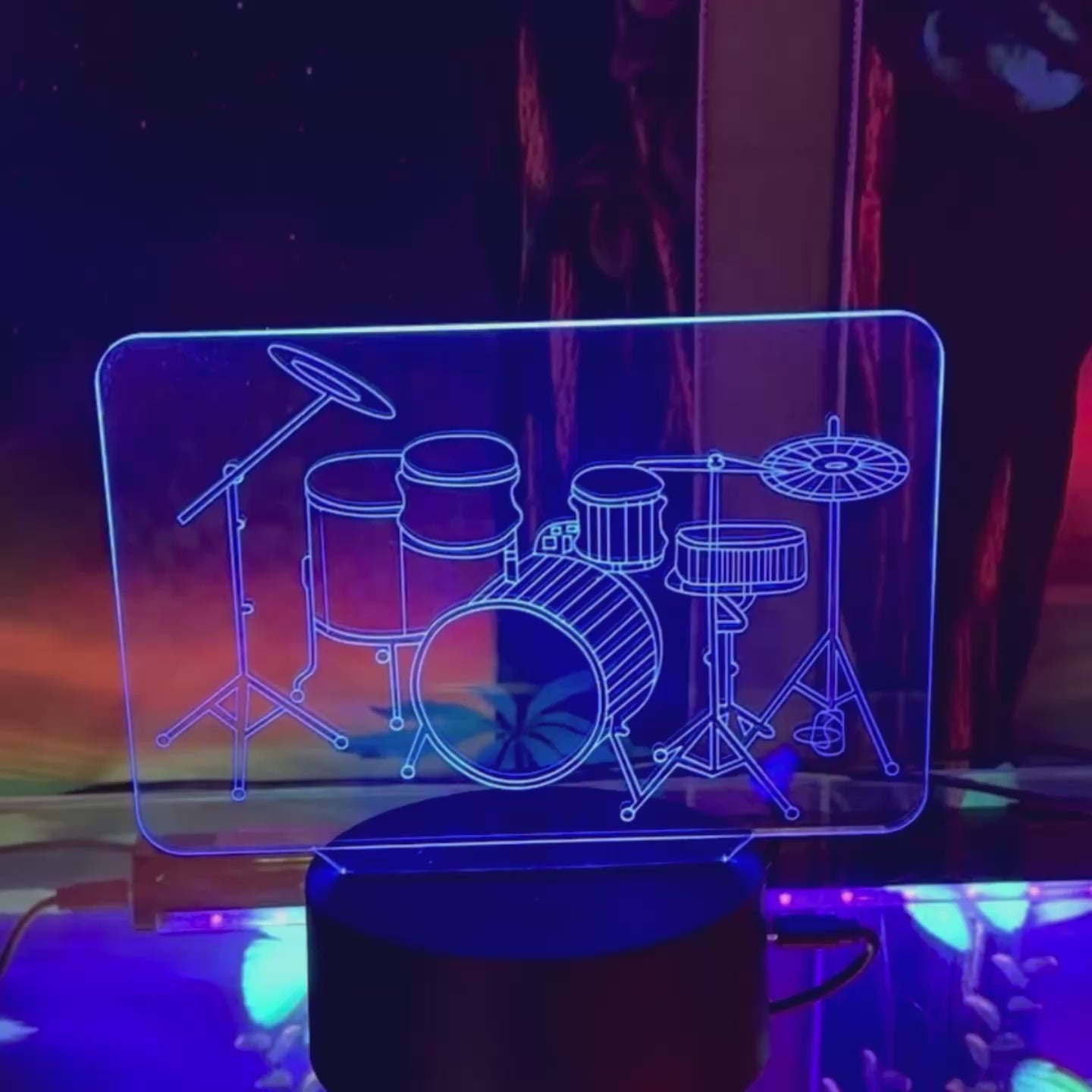 Load video: 3D Music Lights: Drums