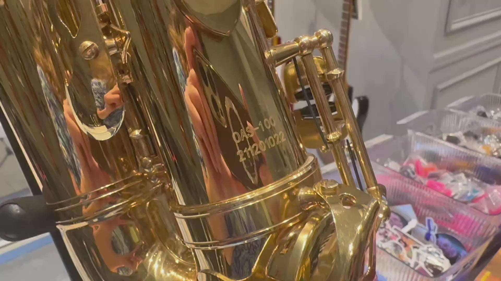 Opal OAS-500: Professional Alto Saxophone, Black Nickel Finish
