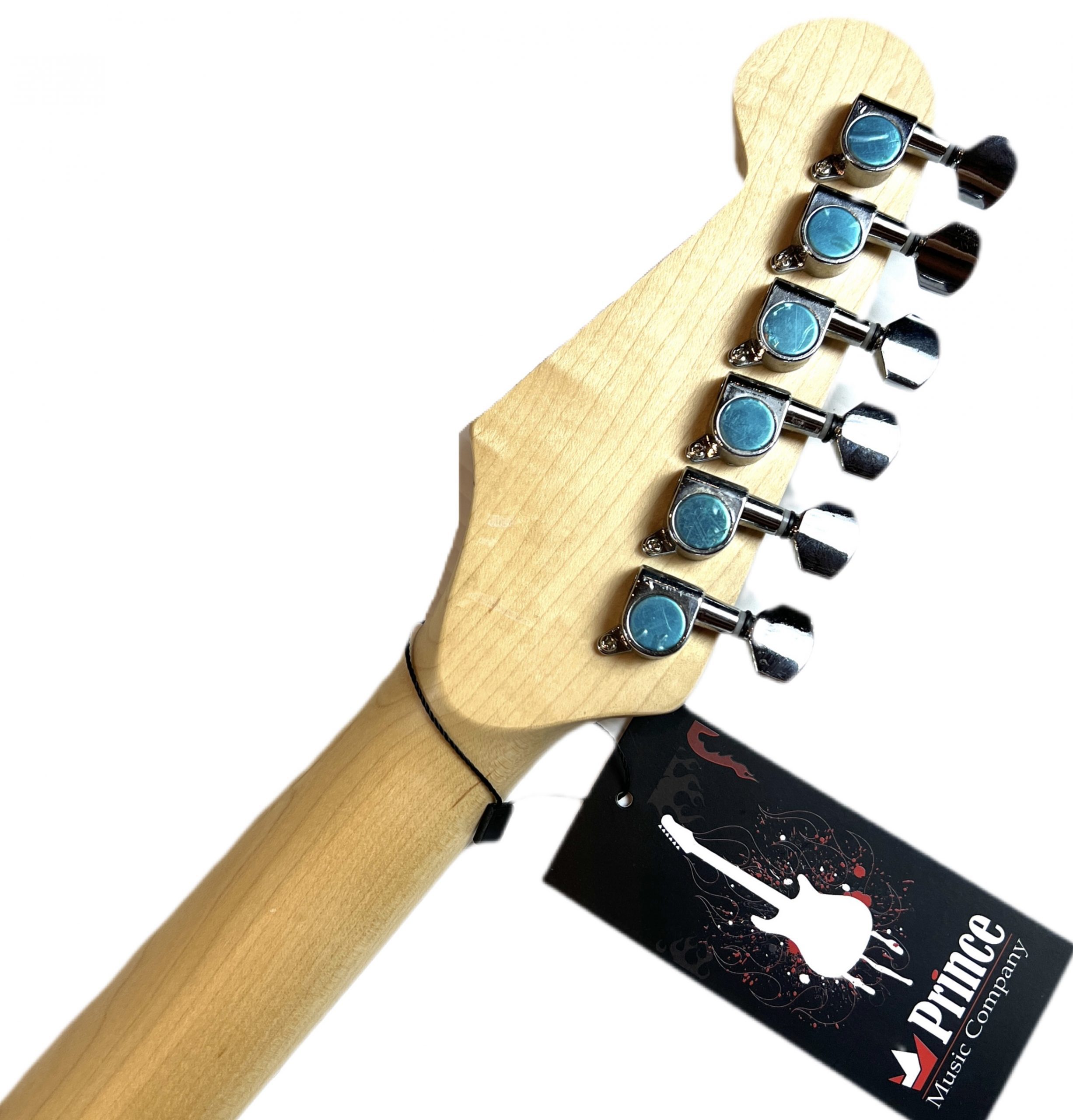 Neptune NJ Ed shred guitar gets final Transtint Aqua dye on body and  headstock 